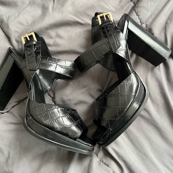 Whistles Laxo Croc Platform Sandal - Picture 1 of 10